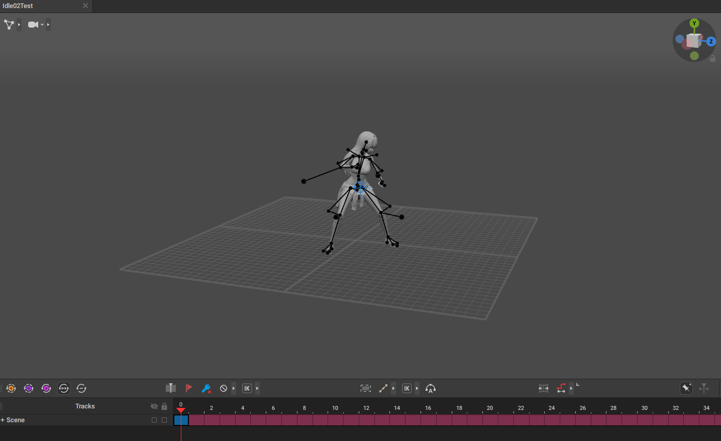 3Dキャラクターのアニメーション制作